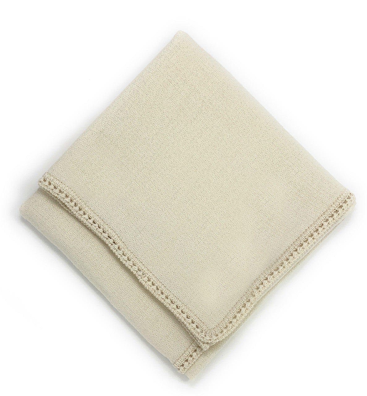 "Cloudlike Comfort: Pure Baby Alpaca Cream Baby Blanket"