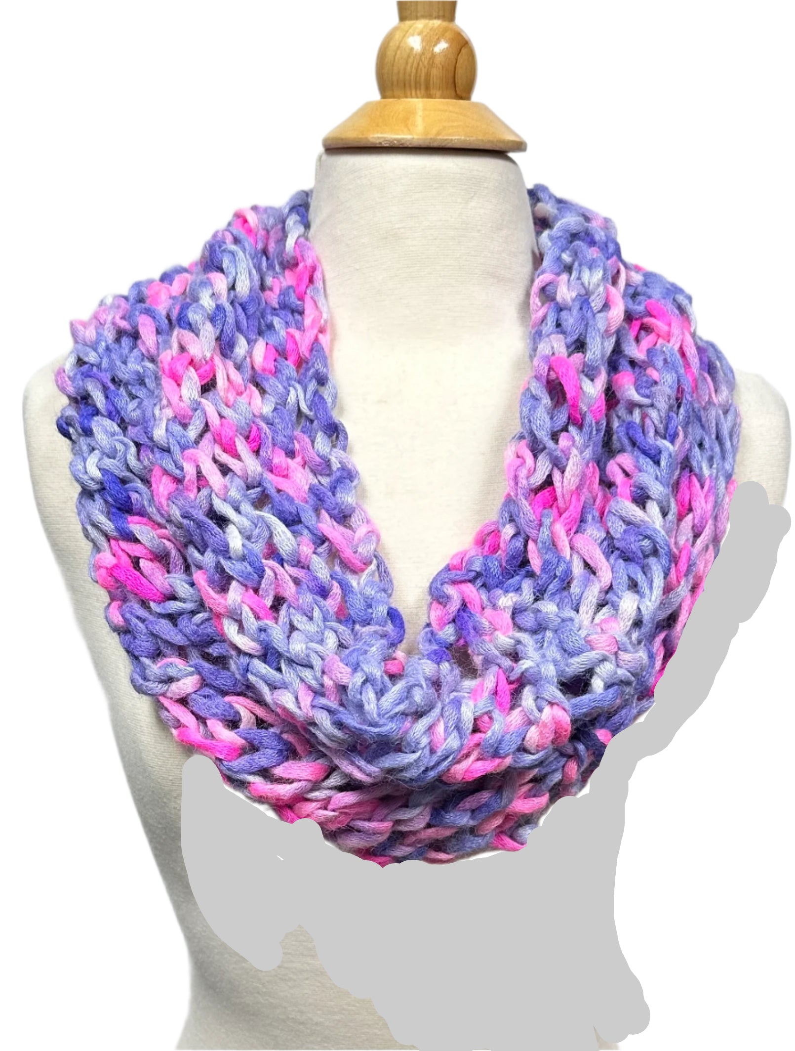infinity Hand Knitted and Hand Dyed