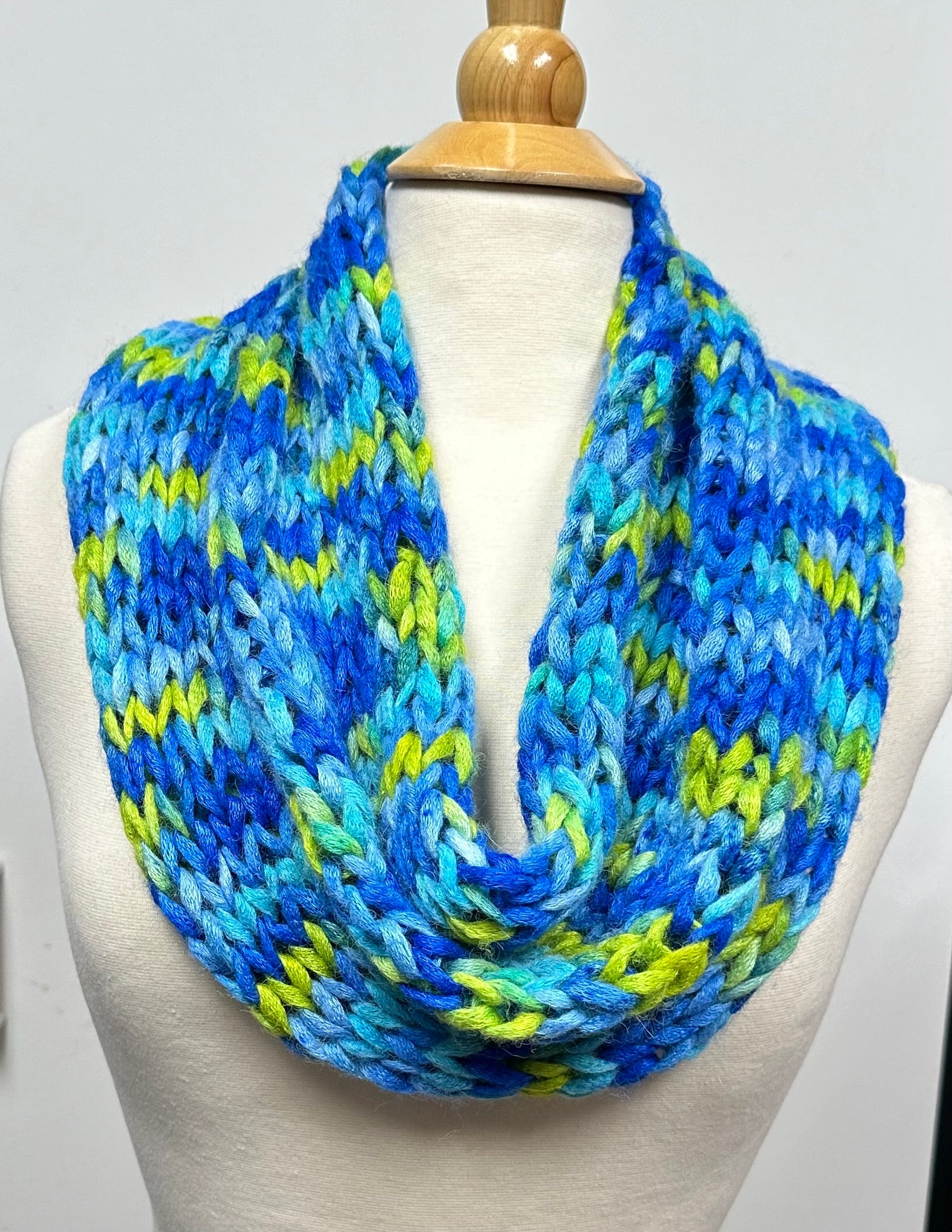 infinity Hand Knitted and Hand Dyed