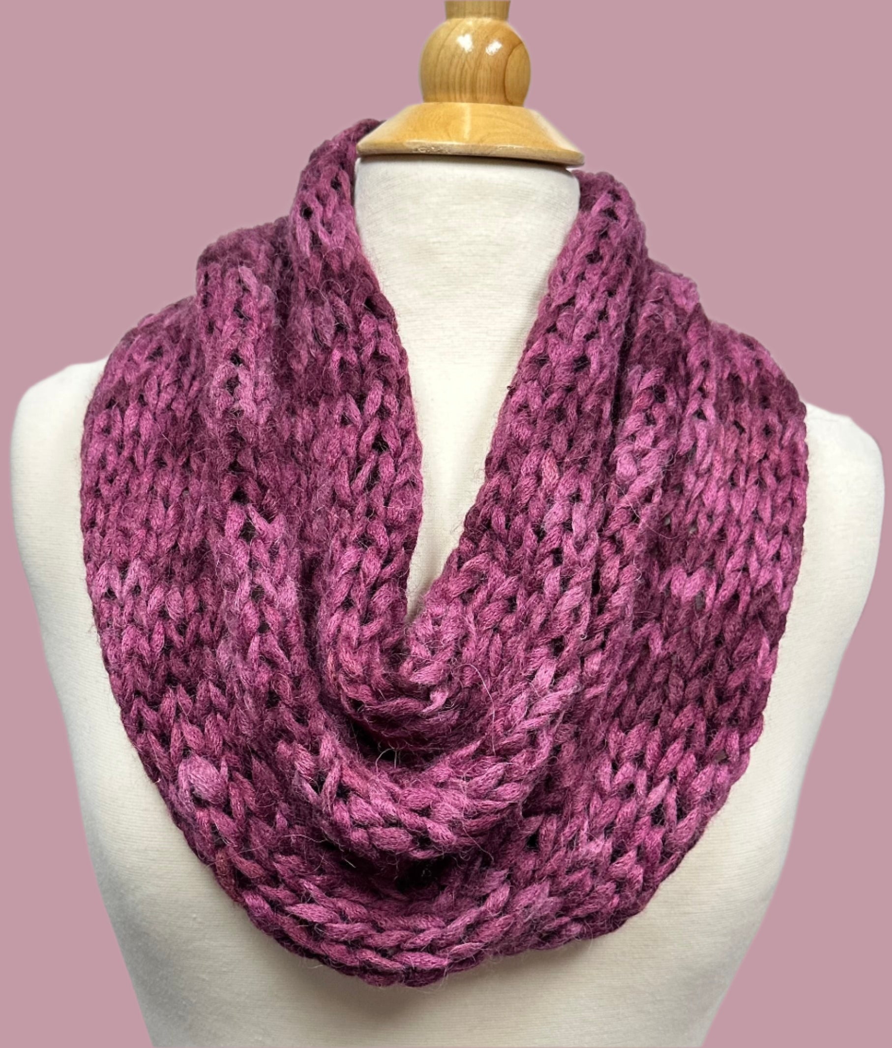 infinity Hand Knitted and Hand Dyed