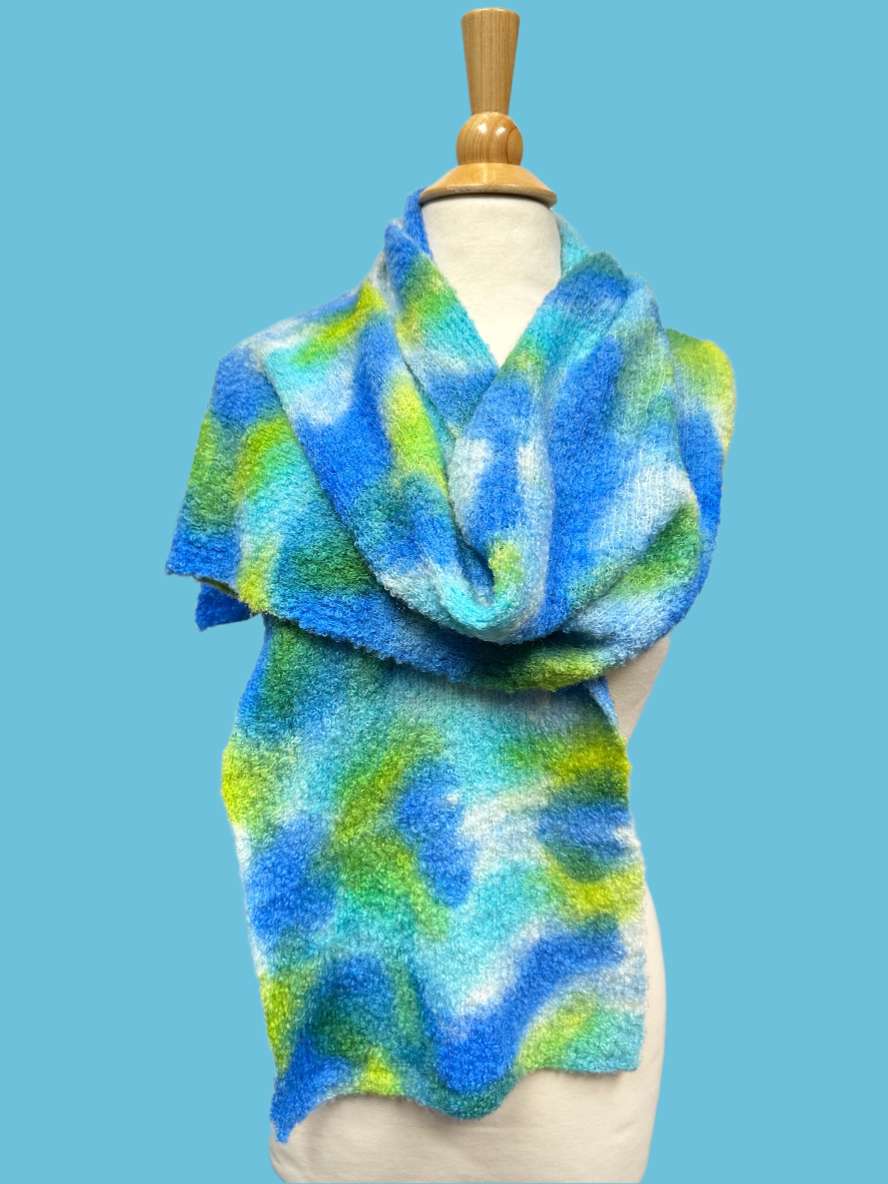 Long Hand Dyed Scarves