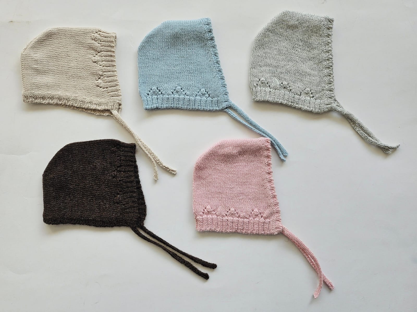 "Alpaca Crochet Beanie Newborn"