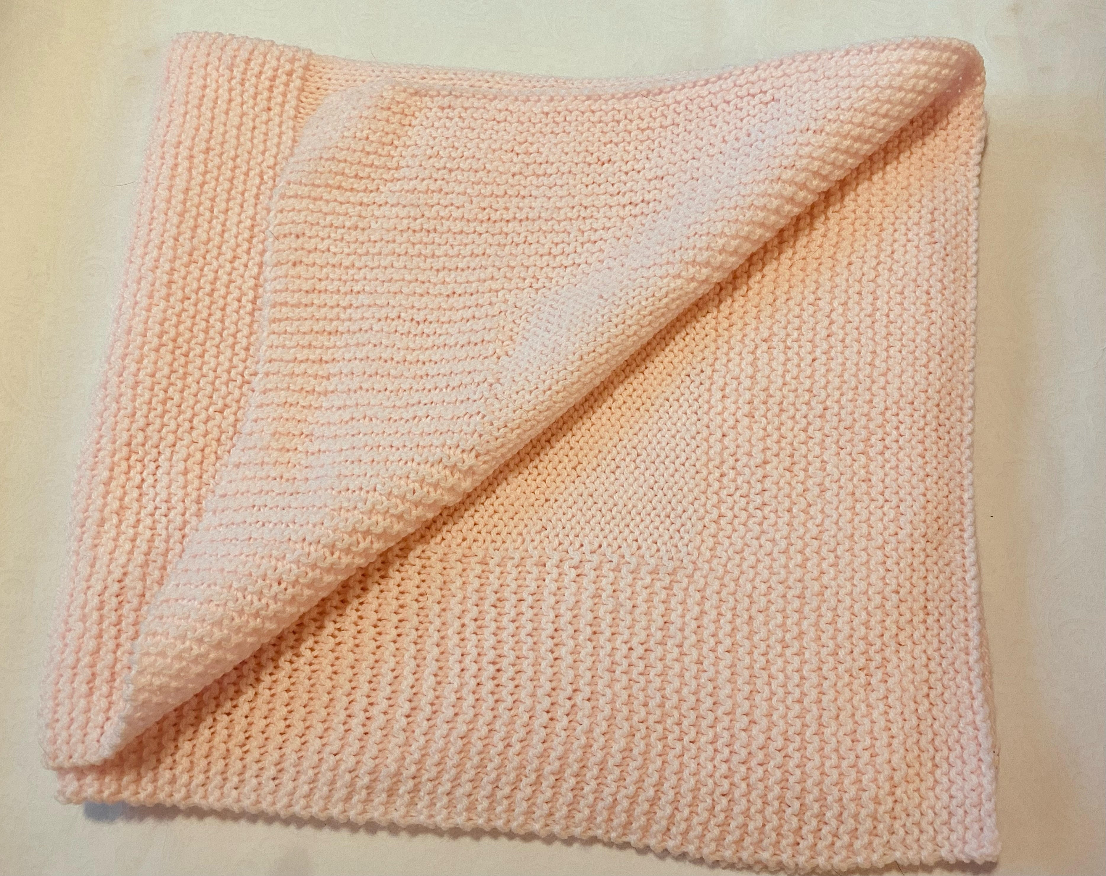 Unique Pink Crochet Receiving Blanket - Handcrafted Heirloom by Old Order Mennonite