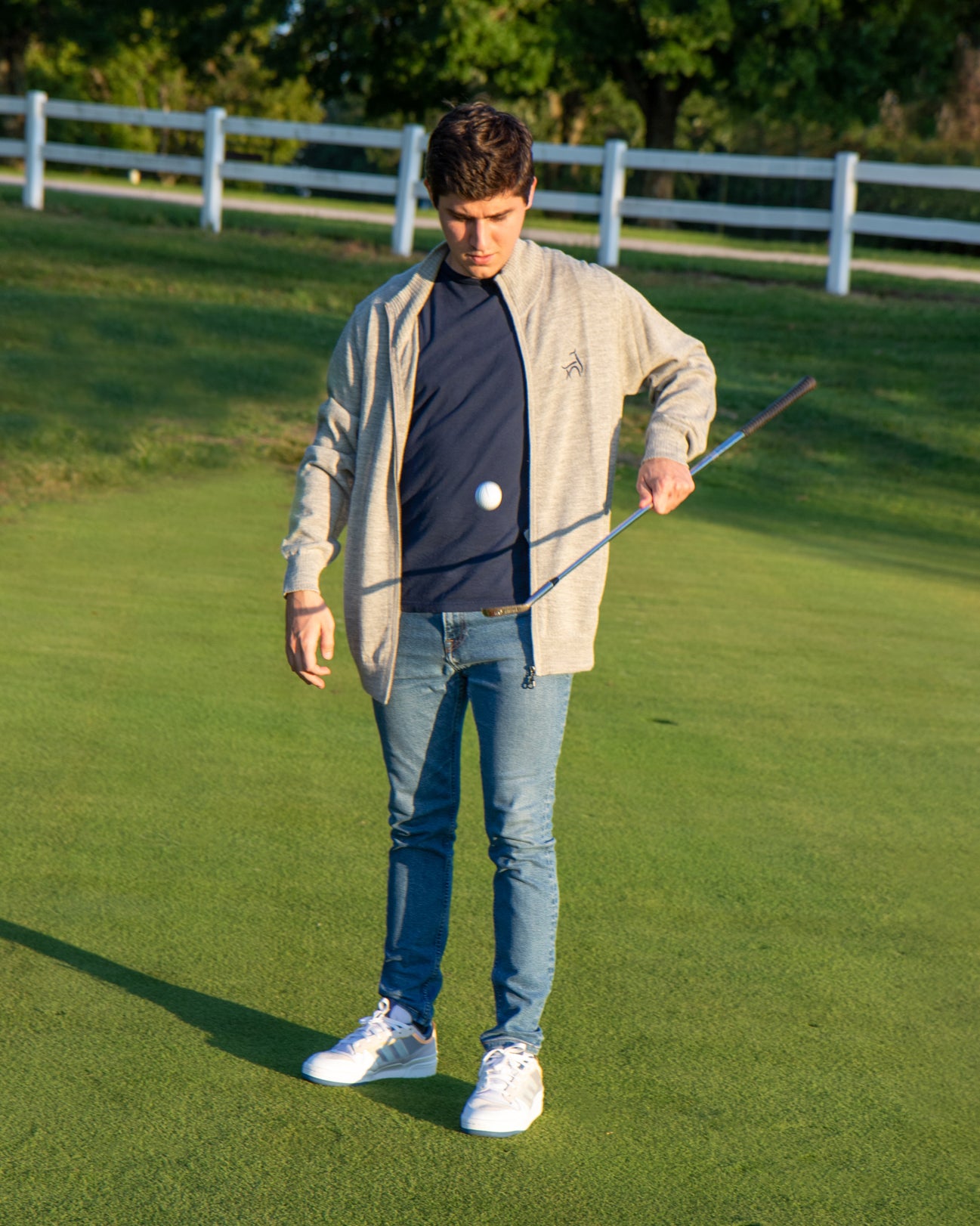 MEN’S 100% BABY ALPACA ZIPPERED CARDIGAN