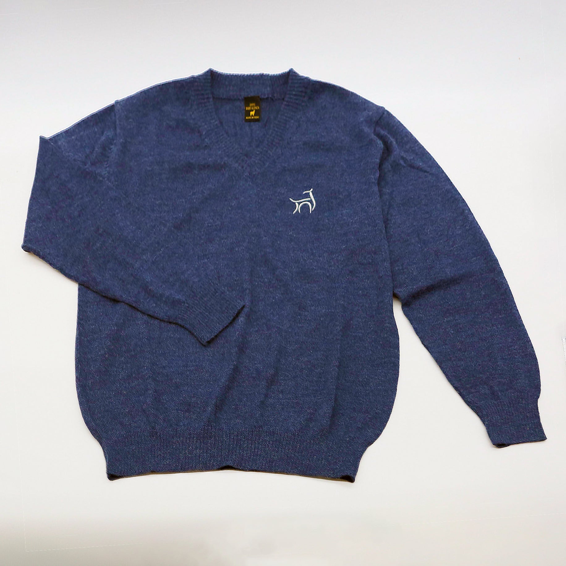 MEN’S 100%BABY ALPACA V-NECK SWEATER