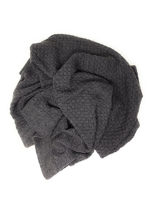 Hand Knit Baby Receiving Blanket 100% Baby Alpaca