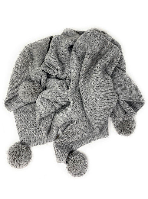 Hand Knit Baby Receiving Blanket 100% Baby Alpaca