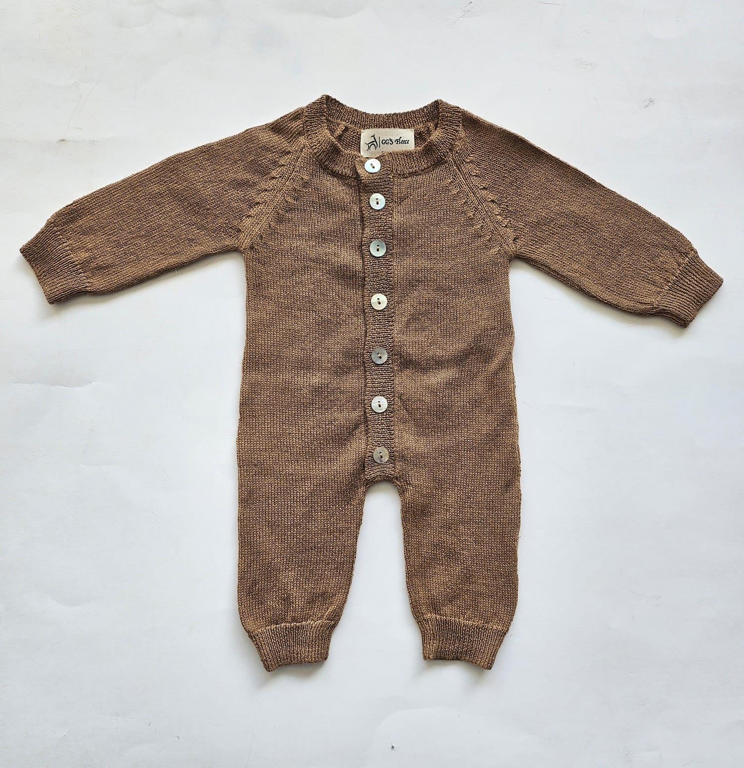 Newborn 100% Baby Alpaca Jumpsuit