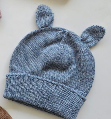 "Charming Alpaca Beanie with Ears"