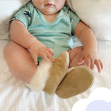Step into Softness with BabyPaca Suede Plush Booties! 🌟