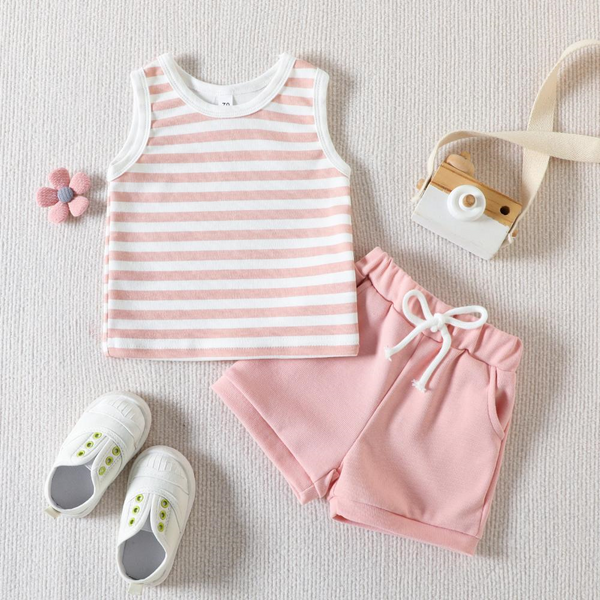 Striped Style: The Perfect Summer Sports Suit for Boys and Girls