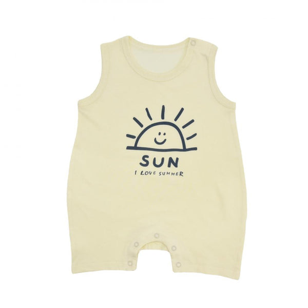 Breezy and Comfy: Baby Summer Romper with Short Sleeves