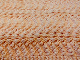 Unique Pink Crochet Receiving Blanket - Handcrafted Heirloom by Old Order Mennonite